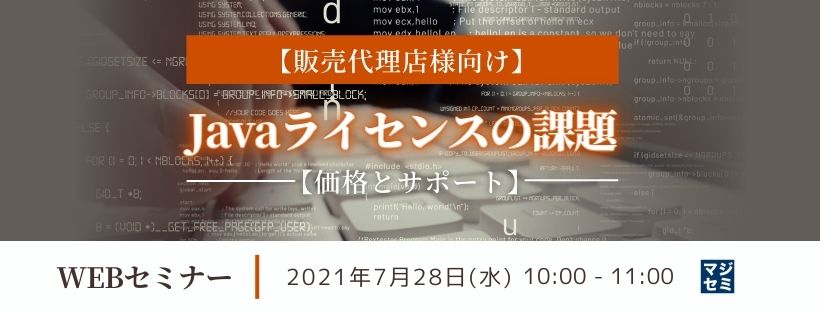  【販売代理店様向け】Javaライセンスの課題【価格とサポート】 