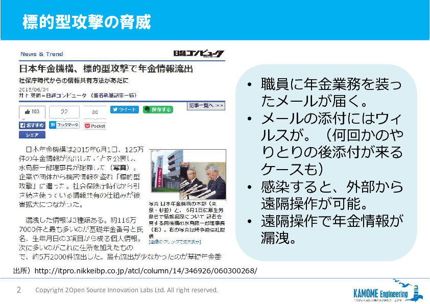 標的型攻撃勉強会 対策ツールの比較と シンプルな方法を使った大手企業での事例 セキュリティ